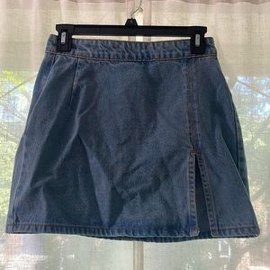 The Lola Mini Skirt - Denim